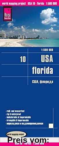 Reise Know-How Landkarte USA 10, Florida (1:500.000): world mapping project